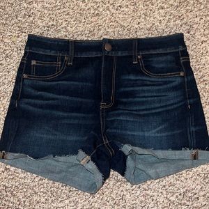 American Eagle Hi-Rise Shortie Denim Shorts